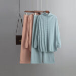 European And American Fashion New Style Gentle And Comfortable Two-piece Sweater