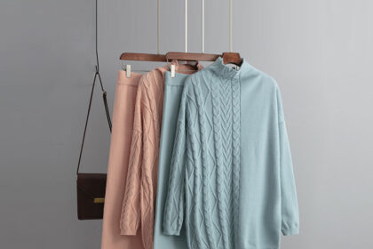 European And American Fashion New Style Gentle And Comfortable Two-piece Sweater